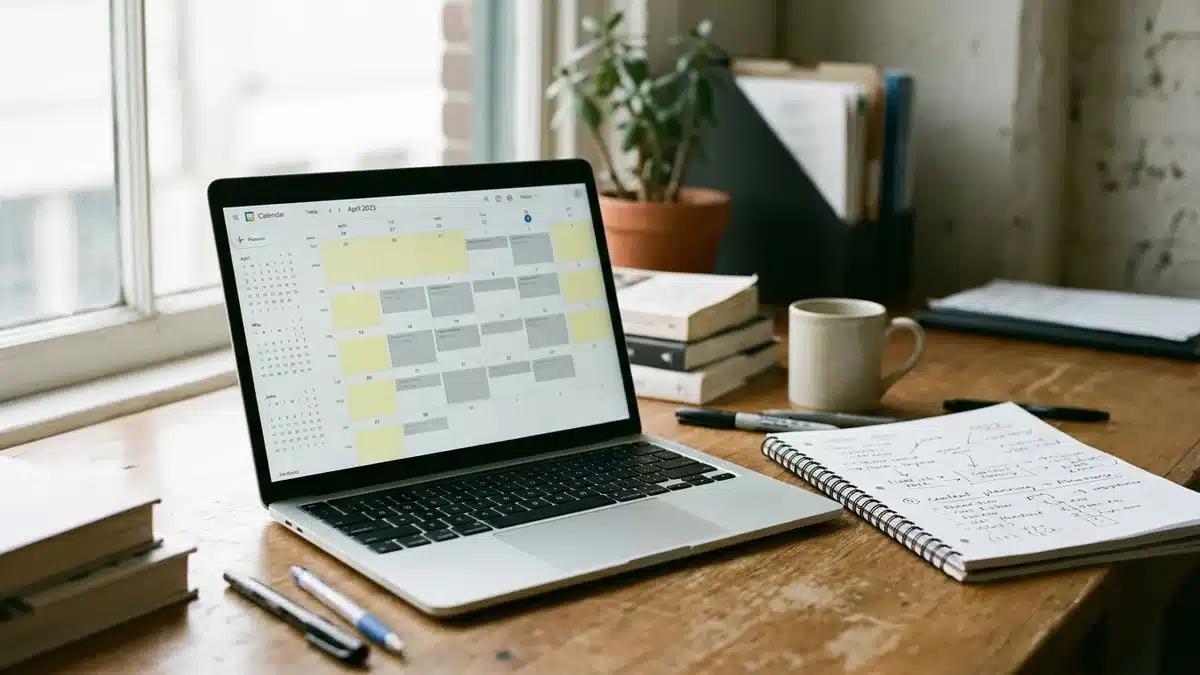 Social media calendar aligned with direct booking availability