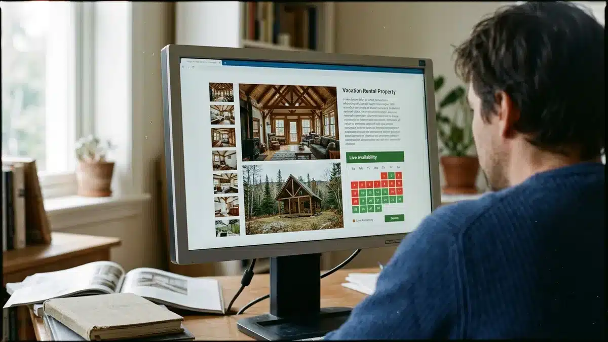 Single property page structure for vacation rental website Google ranking