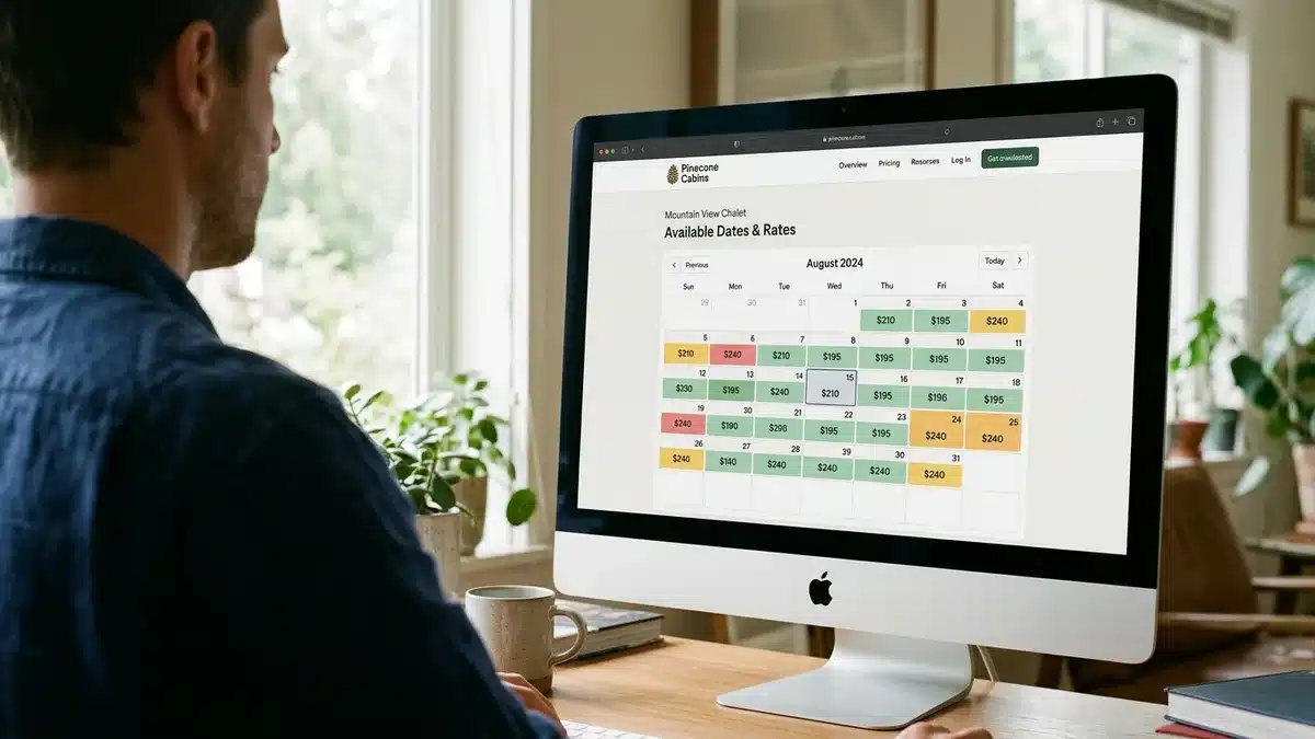 vacation rental direct booking website with live CRM capture for short term rental hosts