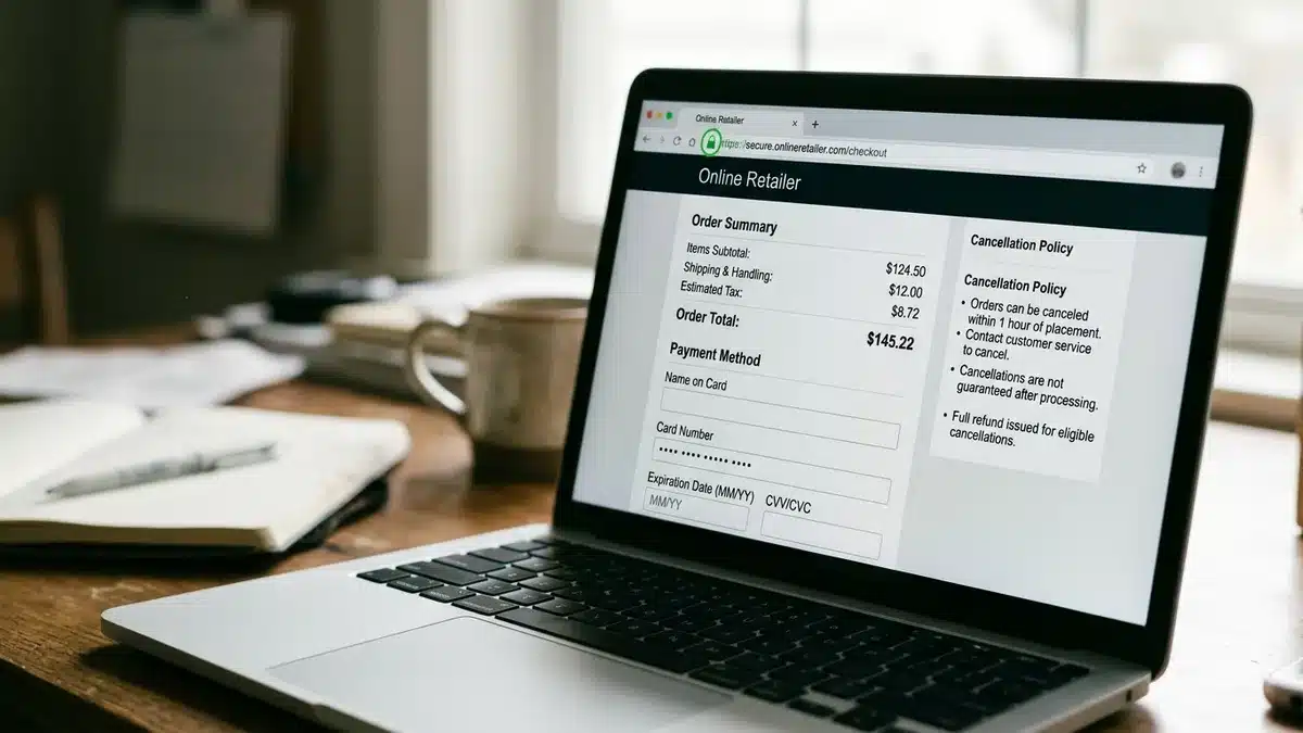 Secure checkout page building guest confidence in trust booking