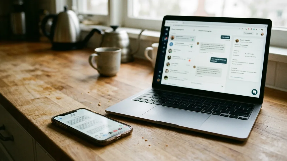 automated text messages for guest check-in on vacation rental host phone