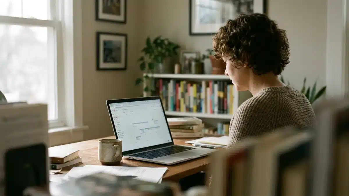 best CRM for short term rental hosts reviewing guest data on laptop