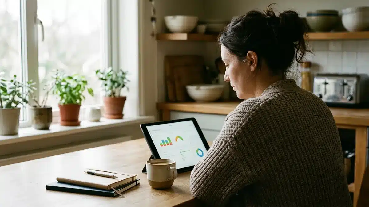 Vacation rental host reviewing website ranking progress on Google
