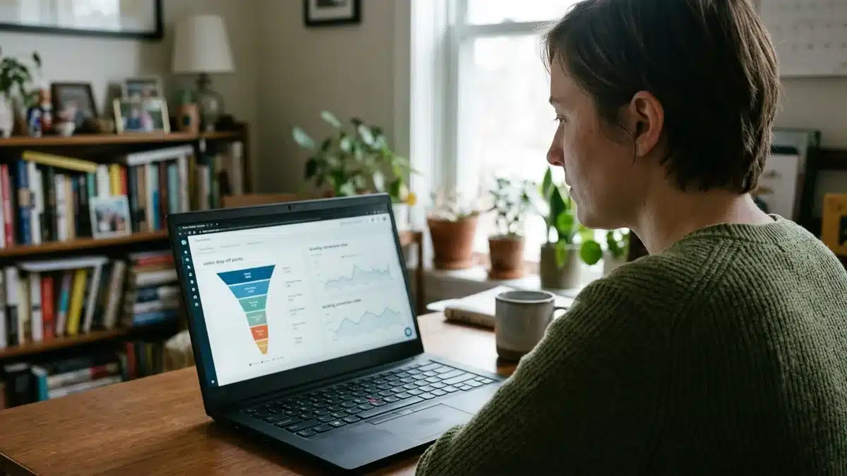 how to convert website visitors to bookings dashboard analysis