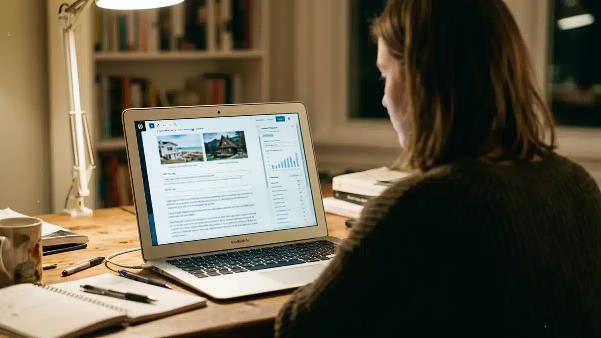 building SEO content on a holiday rental website builder