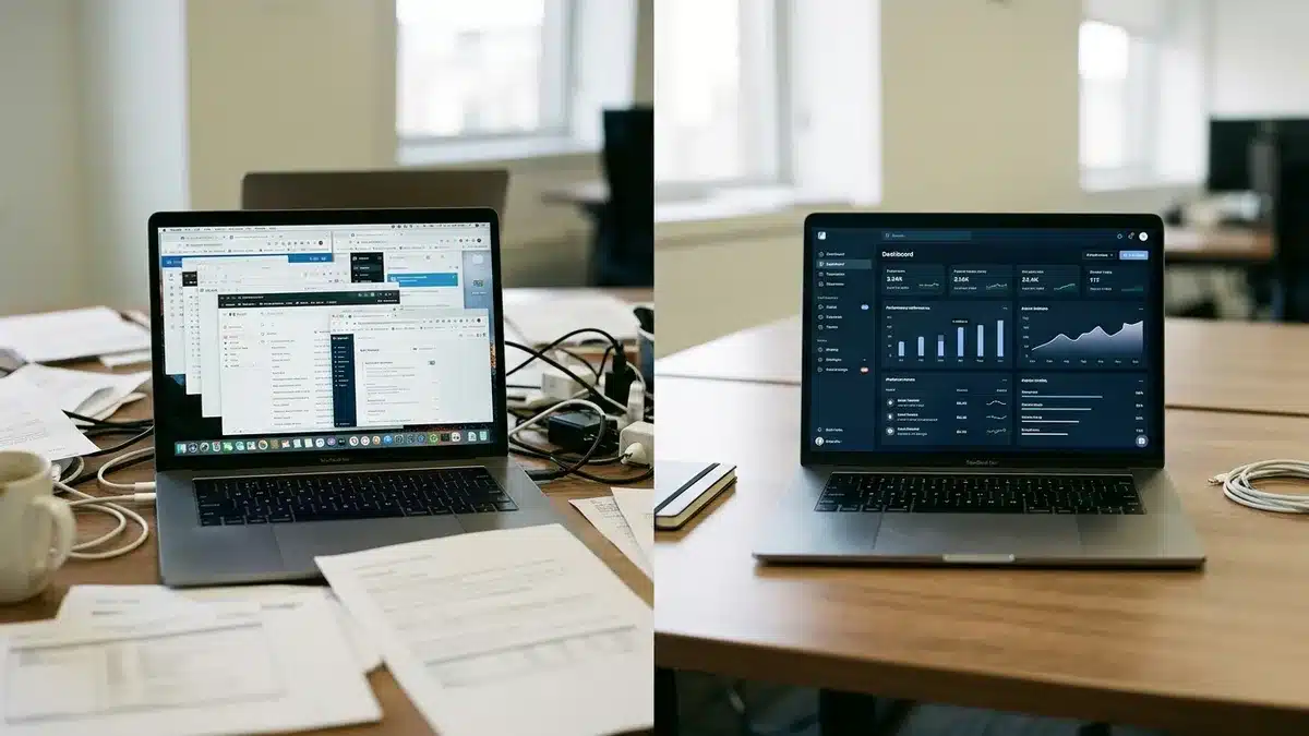 comparing fragmented tools versus a unified holiday rental website builder