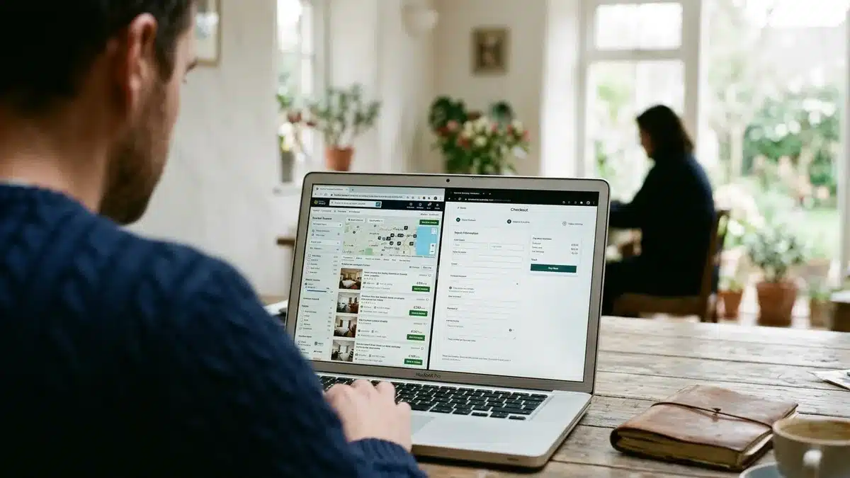 Comparing OTA search visibility versus a direct booking short term rental website