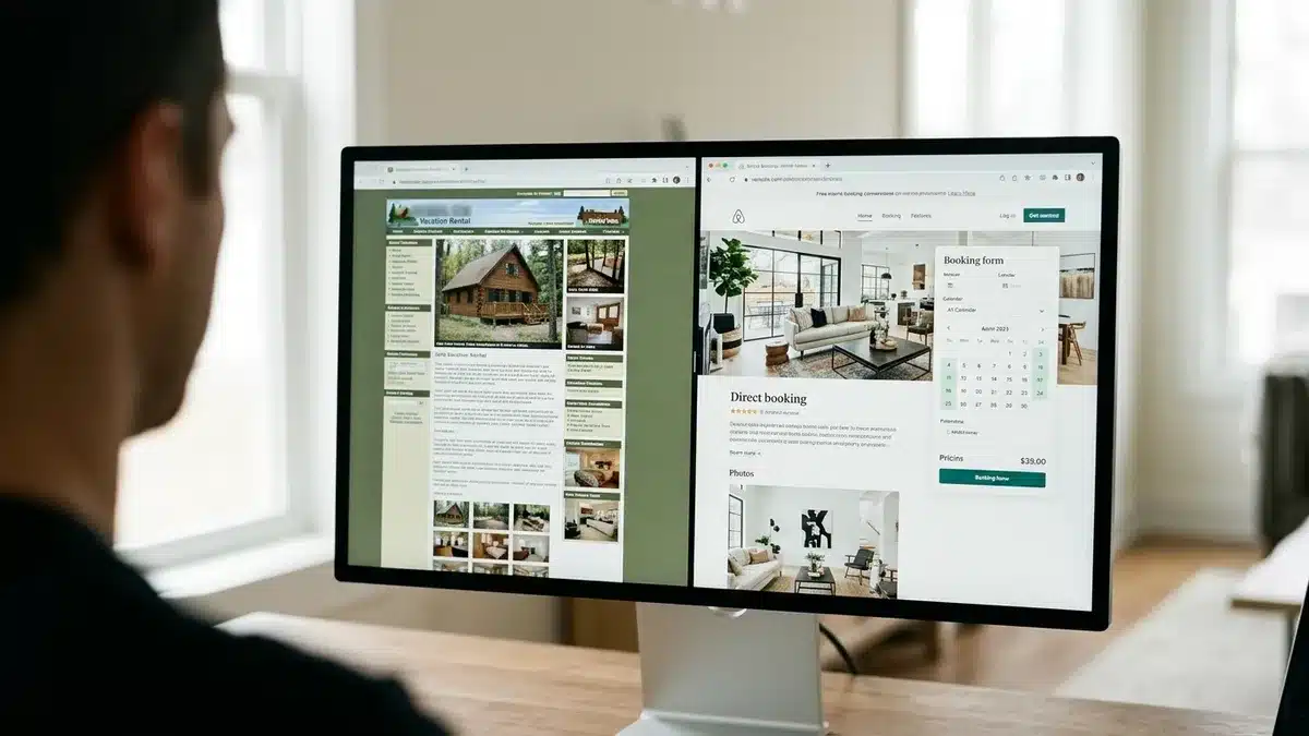 comparing website builders for short term rental direct bookings