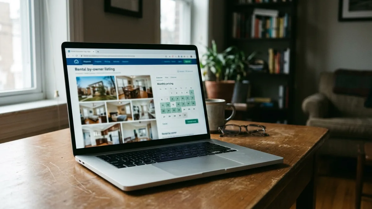 Best site for rentals by owner listing page with live pricing calendar