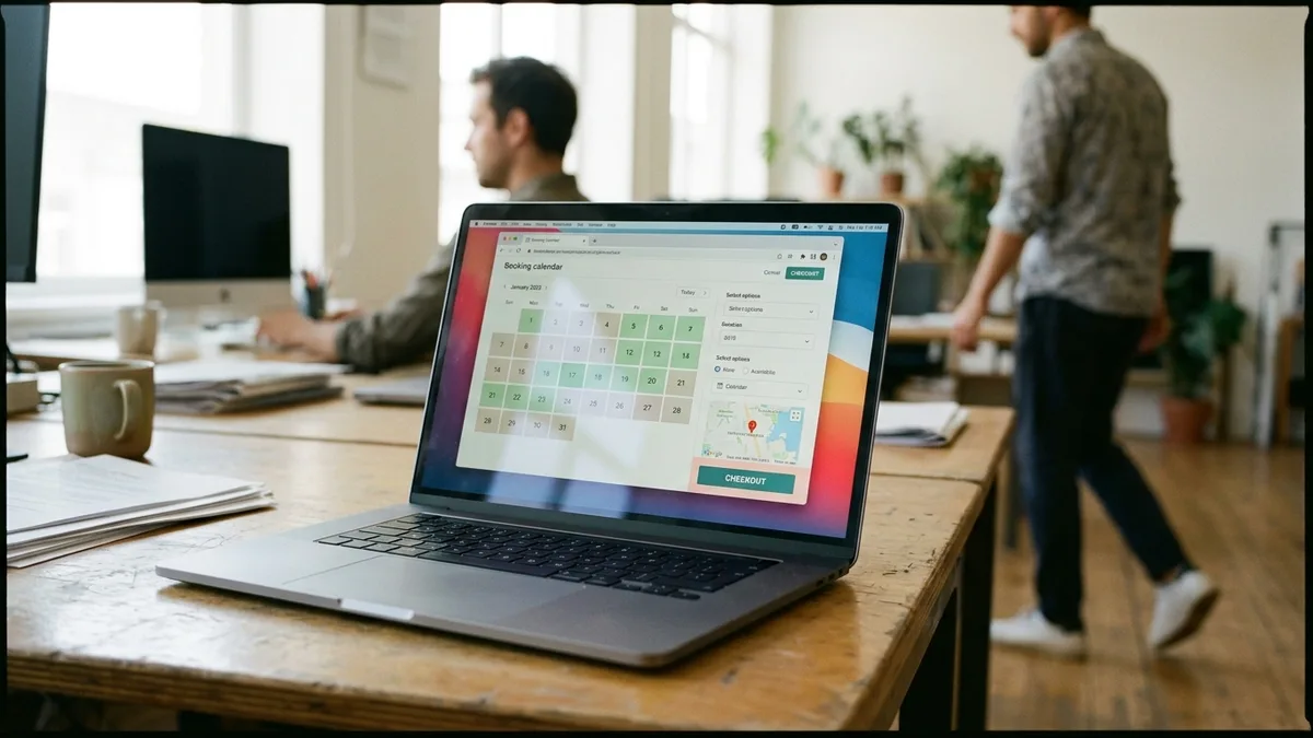 rental calendars direct booking widget with live availability and checkout