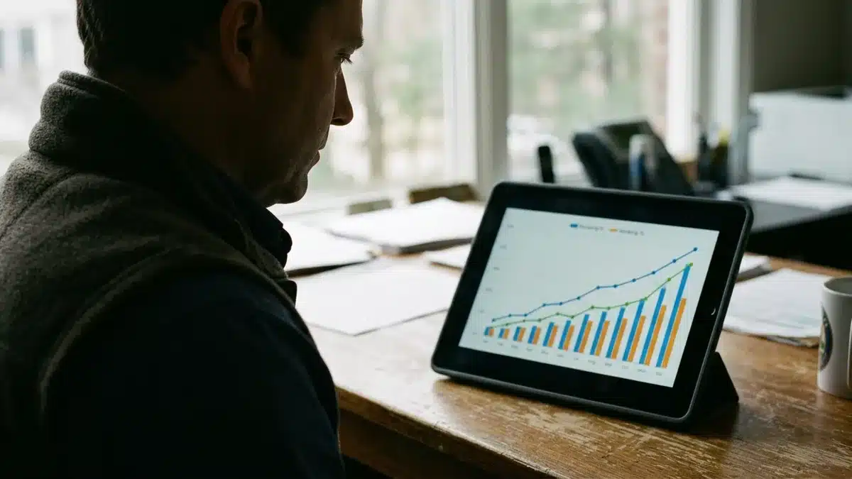 Direct booking strategy for holiday rentals tracked on a performance dashboard
