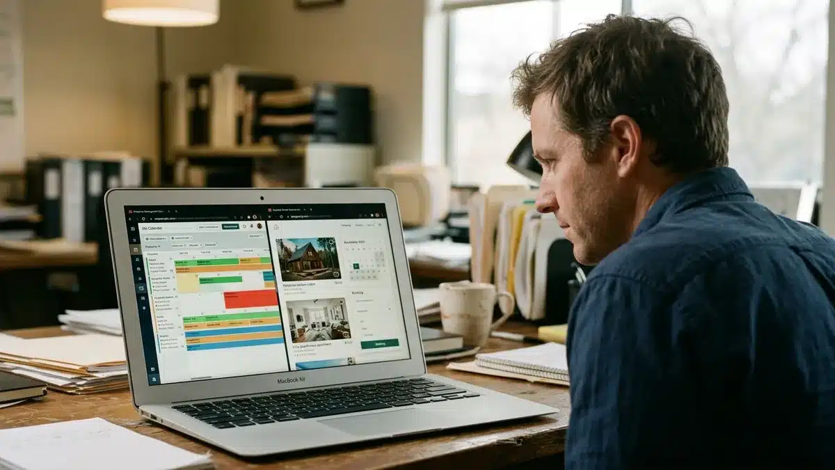Airbnb website builder syncing live PMS calendar data
