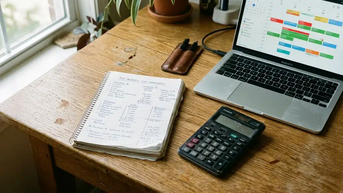 Cost worksheet for scaling a vacation rental business without operations breaking down