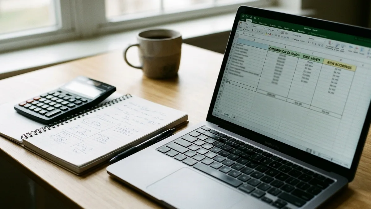 Separating commission savings and time saved to show better booking tools pay for themselves