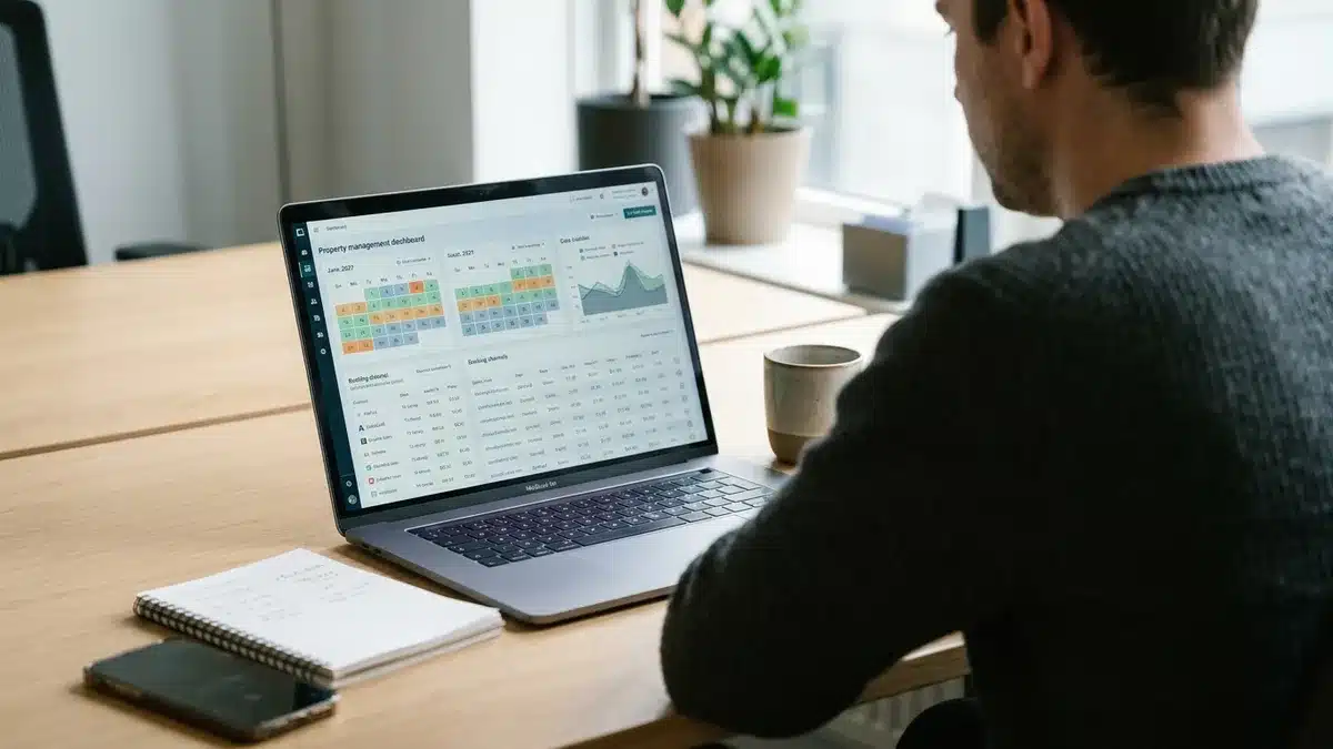 PMS integration syncing airbnb and booking.com calendars in real time