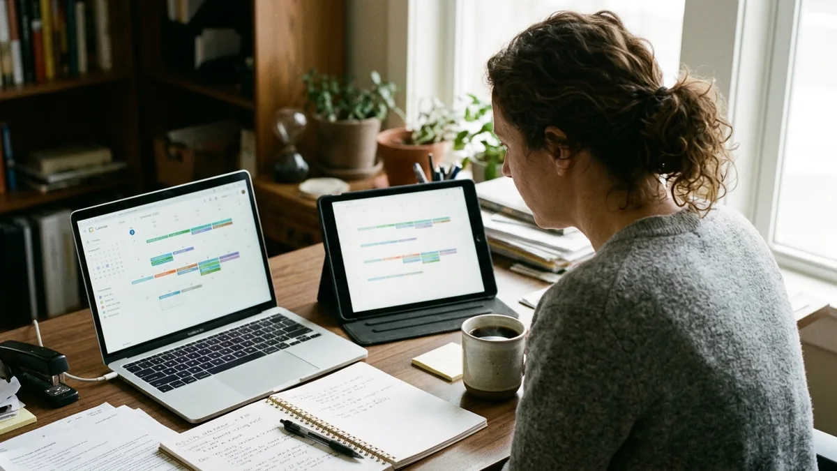 PMS and channel manager difference for short-term rentals shown as synced calendars