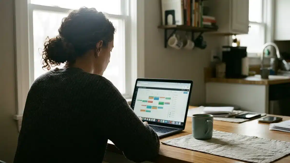 Remote vacation rental business management dashboard showing synced calendar and pricing