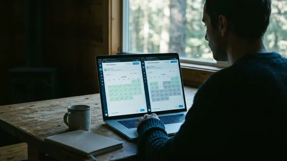 Direct booking website syncing availability after a guest cancel Airbnb event
