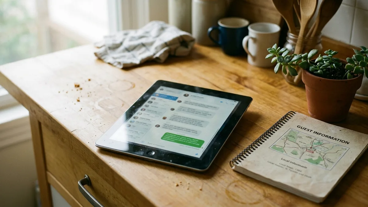 AI guest chat for vacation rentals grounded in a property guidebook